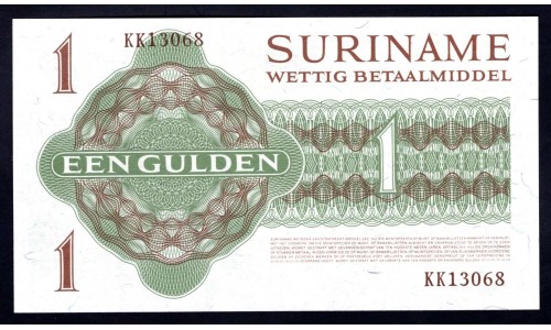 Суринам 1 гульден 1974 г. (SURINAME 1 Gulden 1974) P116d:Unc