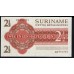 Суринам 2 1/2 гульдена  02.01.1961 года, серия замещения ZZ 084764 (SURINAME 2½ Gulden  02.01.1961) P117a: UNC