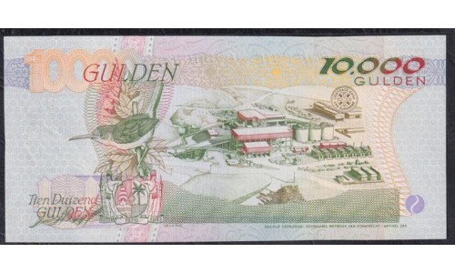 Суринам 10000 гульден 1997 года, AA 022277 (SURINAME 10000 Gulden 1997) P 144: UNC