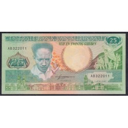 Суринам 25 гульден 1986 год, AB322011 (SURINAME 25 Gulden 1986) Р 132a: UNC