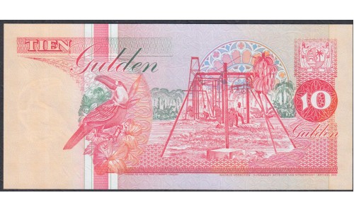 Суринам 10 гульден 1991 год (SURINAME 10 Gulden 1991) P137a: UNC