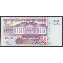 Суринам 100 гульден 1991 г. (SURINAME 100 Gulden 1991) P 139a: UNC