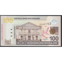 Суринам 100 долларов 2004 г. (SURINAME 100 Dollars  2004) P 161a: UNC