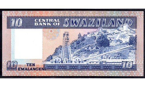 Свазиленд 10 эмалангени ND (1985 г.) (SWAZILAND 10 emalangeni ND (1985)) P 10c: UNC