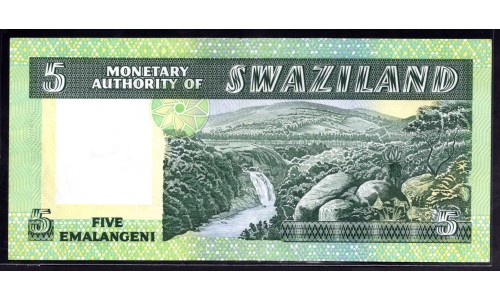 Свазиленд 5 эмалангени ND (1974) (SWAZILAND 5 emalangeni ND (1974) P 3: UNC