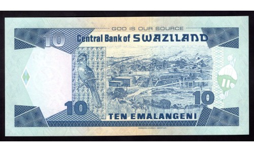 Свазиленд 10 эмалангени 2006 г. (SWAZILAND 10 emalangeni 2006) P 29с: UNC