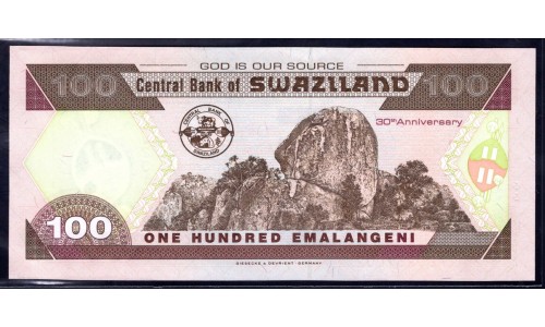 Свазиленд 100 эмалангени 2004 г. (SWAZILAND 100 emalangeni 2004) P 33а: UNC