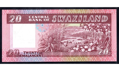 Свазиленд 20 эмалангени 1981 г. (SWAZILAND 20 emalangeni 1981) P 7: UNC