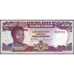 Свазиленд 20 эмалангени 1990-1992 (SWAZILAND 20 emalangeni 1990-1992) P 21b: UNC