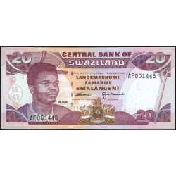 Свазиленд 20 эмалангени 1997 (SWAZILAND 20 emalangeni 1997) P 25b: UNC