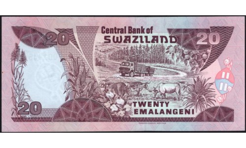 Свазиленд 20 эмалангени 1997 (SWAZILAND 20 emalangeni 1997) P 25b: UNC