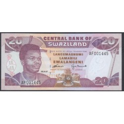 Свазиленд 20 эмалангени 1997 г. (SWAZILAND 20 emalangeni 1997) P 25b: UNC