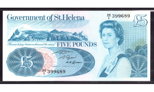 Святая Елена 5 фунтов 1981 г. (Saint Helena 5 pounds 1981) P 7b: UNC
