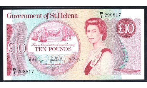 Святая Елена 10 фунтов 1985 г. (Saint Helena 10 pounds 1985) P 8b: UNC