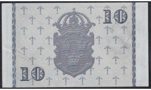 Швеция 10 крон 1952 (Sweden 10 kronor 1952) P 40m(7): UNC--