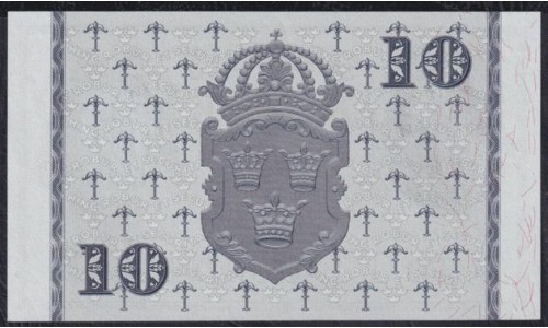 Швеция 10 крон 1958 (Sweden 10 kronor 1958) P 43f(7): UNC