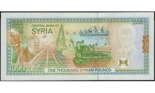 Сирия 1000 фунтов 1997 год (Syria 1000 pounds 1997 year) P 111с : Unc