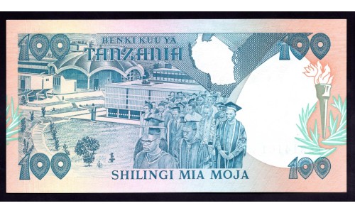 Танзания 100 шиллингов 1986 года (TANZANIA  100 shillings 1986) P14b: UNC
