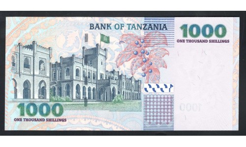 Танзания 1000 шиллингов  2006 года (TANZANIA  1000 shillings 2006) P36b: UNC