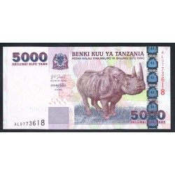 Танзания 5000 шиллингов 2003 года (TANZANIA  5000 shillings 2003) P38: UNC