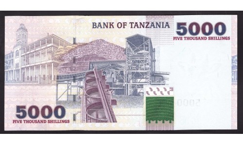 Танзания 5000 шиллингов 2003 года (TANZANIA  5000 shillings 2003) P38: UNC