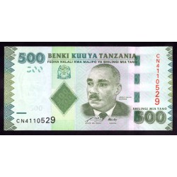 Танзания 500 шиллингов 2010 года (TANZANIA  500 shillings 2010) P40: UNC