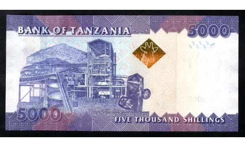 Танзания 5000 шиллингов  2010 - 2020 (TANZANIA  5000 shillings 2010 - 2020) P: UNC
