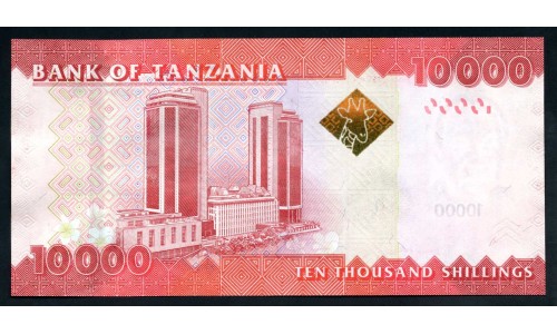 Танзания 10000 шиллингов  2010 - 2020 года (TANZANIA  10000 shillings 2010 - 2020) P44b: UNC