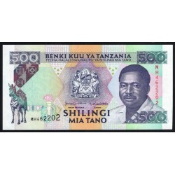 Танзания 500 шиллингов 1993 года (TANZANIA  500 shillings 1993) P26c: UNC