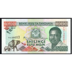 Танзания 1000 шиллингов 1993 года (TANZANIA  1000 shillings 1993) P27b: UNC
