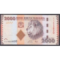 Танзания 2000 шиллингов 2010 - 2020 года (TANZANIA  2000 shillings 2010 - 2020) P42a: UNC