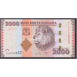 Танзания 2000 шиллингов  2010-2020 года (TANZANIA  2000 shillings  2010-2020) P42с: UNC