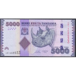 Танзания 5000 шиллингов  2010-2020 года (TANZANIA  5000 shillings  2010-2020) P43c: UNC