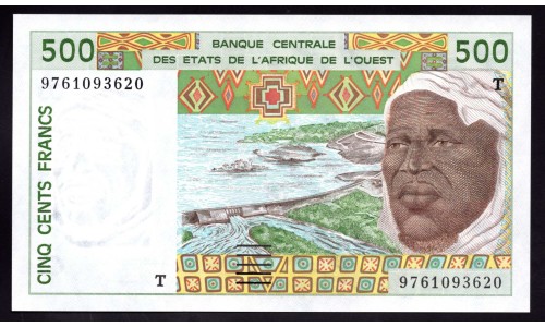 Того 500 франков 1997 года (TOGO 500 francs 1997) P810Tg: UNC