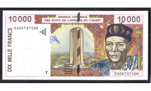 Того 10000 франков 1994 года (TOGO 10000 francs 1994) P814Tb: UNC