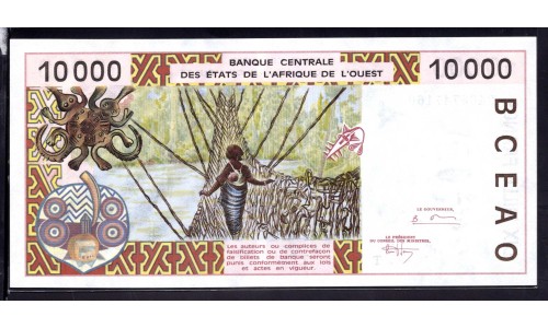 Того 10000 франков 1994 года (TOGO 10000 francs 1994) P814Tb: UNC