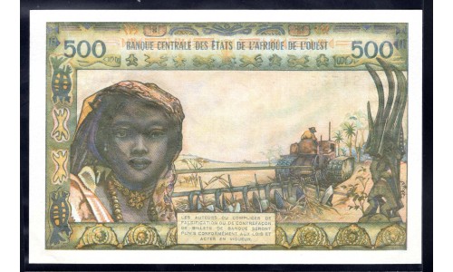 Того 500 франков 1959 - 61 года (TOGO 500 francs 1959 - 61) P 802Tm: UNC