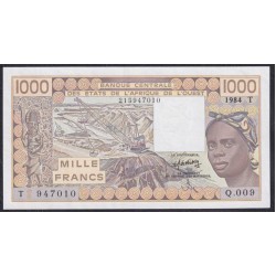 Того 1000 франков 1984 года (TOGO 1000 francs 1984) P 807Td: UNC