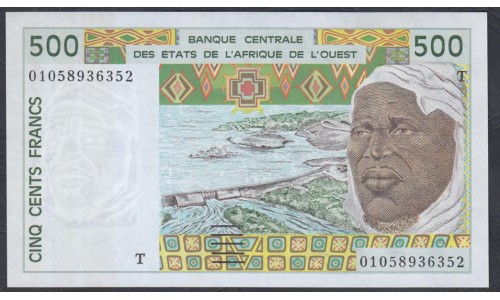 Того 500 франков 2002 года (TOGO 500 francs 2002) P 810Tm: UNC