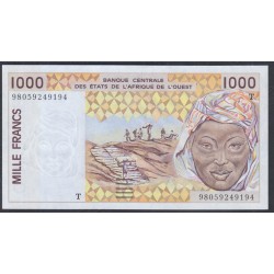 Того 1000 франков 1998 года (TOGO 1000 francs 1998) P 811Th: UNC