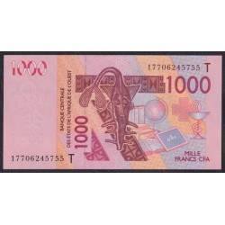 Того 1000 франков  2017 года (TOGO 1000 francs 2017) P 815Tq: UNC