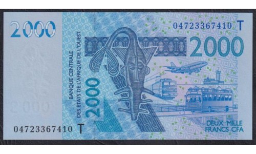 Того 2000 франков  2004 года (TOGO 2000 francs 2004) P 816Tb: UNC