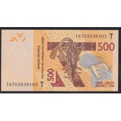 Того 500 франков  2016 года (TOGO 500 francs 2016) P 819Te: UNC