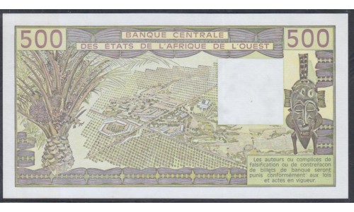 Того 500 франков 1982 года, Нечастые! (TOGO 500 francs 1982) P806Td: UNC