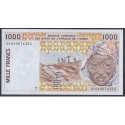 Того 1000 франков 2001 года (TOGO 1000 francs 2001) P 806Тk: UNC