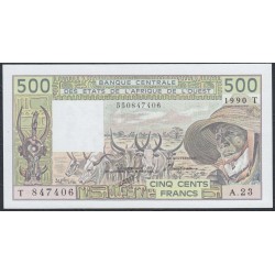 Того 500 франков 1990 года (TOGO 500 francs 1990) P806Tj: UNC