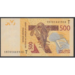Того 500 франков  2018 года (TOGO 500 francs 2018) P 819Tg: UNC