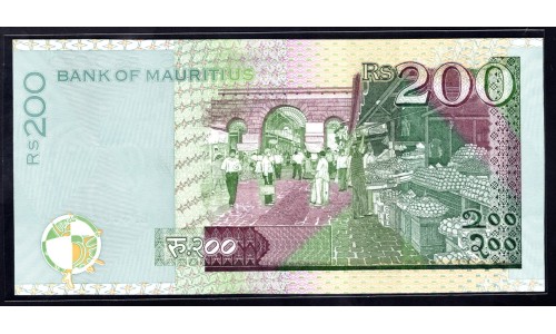Маврикий 200 рупий 2010 (MAURITIUS 200 rupees 2010) P 61a : UNC