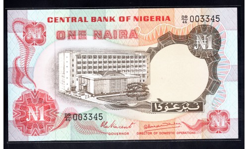 Нигерия 1 найра (1973-78) (NIGERIA 1 naira (1973-78)) P 15d : UNC