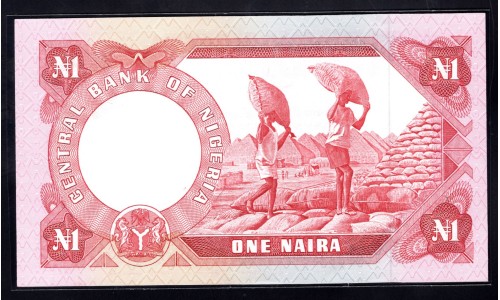 Нигерия 1 найра (1973-78) (NIGERIA 1 naira (1973-78)) P 15d : UNC